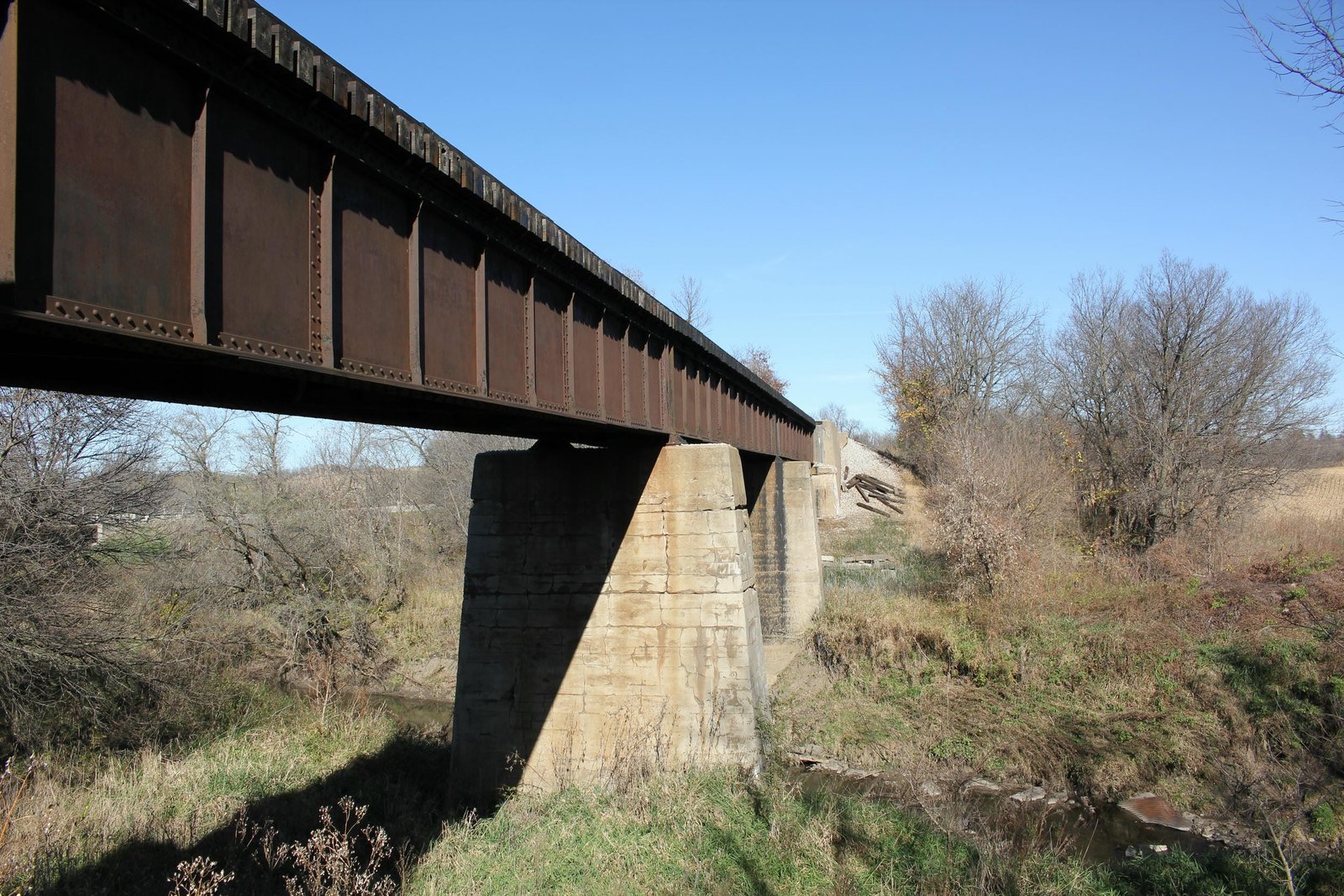 Looking east
